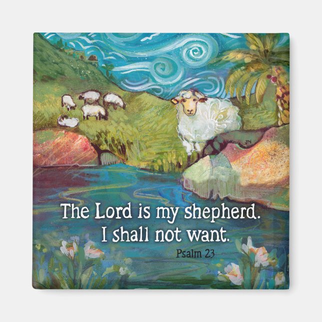 Psalm 23 Magnet, Der Herr ist mein Hirte Magnet (Vorne)