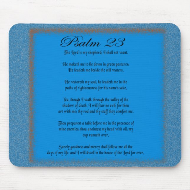 Psalm 23 mousepad (Vorne)