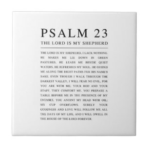 Psalm 23 NKJV Bibel Der Herr ist mein Hirte Fliese