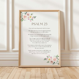 Psalm 23 NKJV Der Herr ist mein Hirte Poster