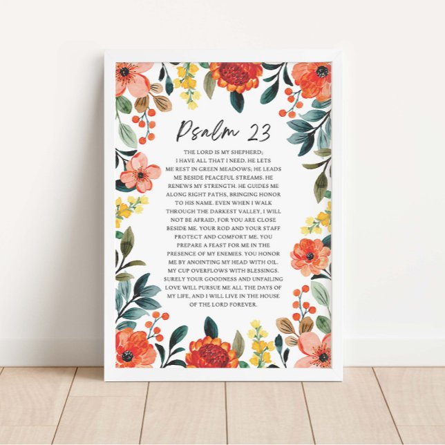 Psalm 23 NKJV Der Herr ist mein Hirte Poster (Von Creator hochgeladen)