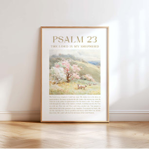 Psalm 23 NKJV Der Herr ist mein Hirte Poster