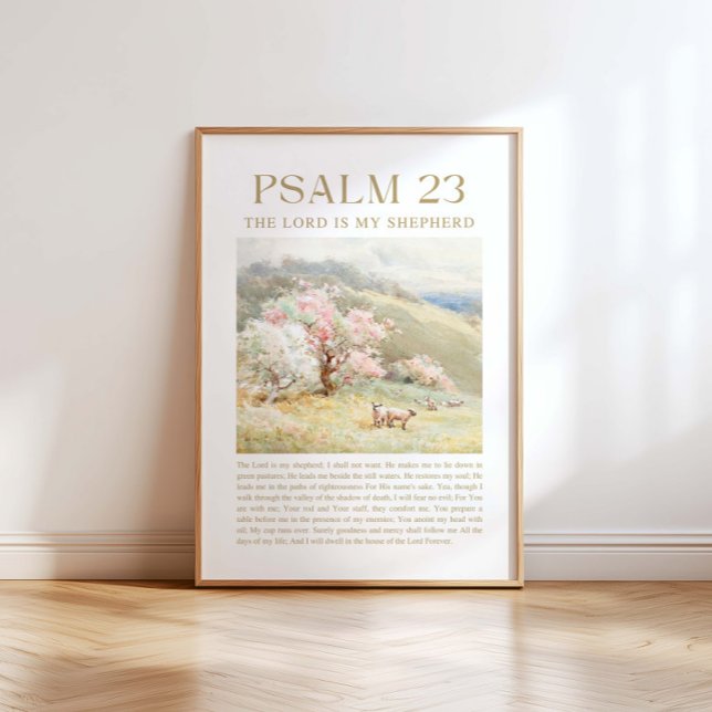Psalm 23 NKJV Der Herr ist mein Hirte Poster (Von Creator hochgeladen)