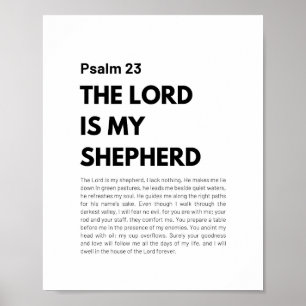 Psalm 23 NKJV Der Herr ist mein Hirte Poster
