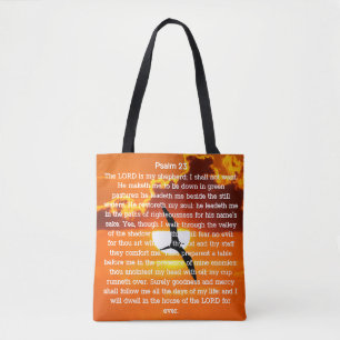 Psalm 23 Orange Sunset Seagull
