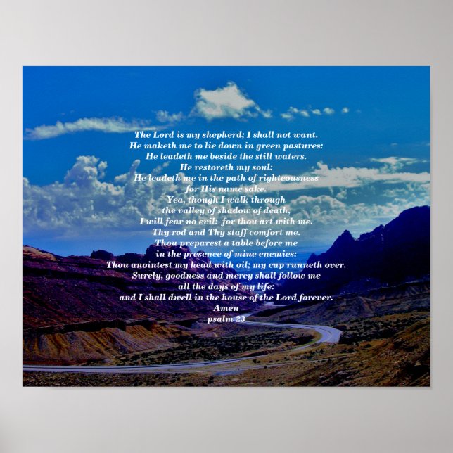 PSALM 23 POSTER (Vorne)