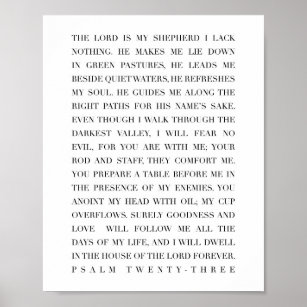 Psalm 23 poster