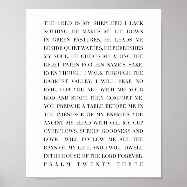 Psalm 23 poster (Vorne)