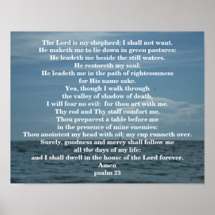 PSALM 23 POSTER