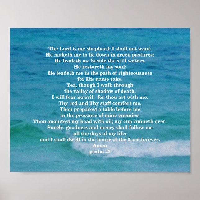 PSALM 23 POSTER (Vorne)