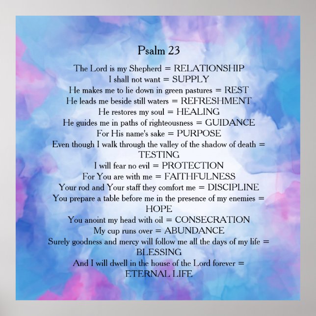 Psalm 23 poster (Vorne)