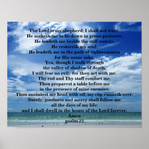 PSALM 23 POSTER