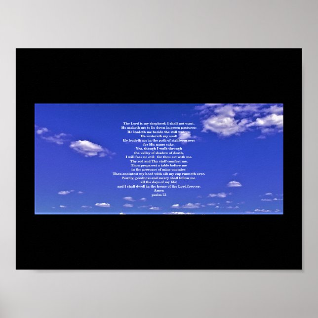 PSALM 23 POSTER (Vorne)