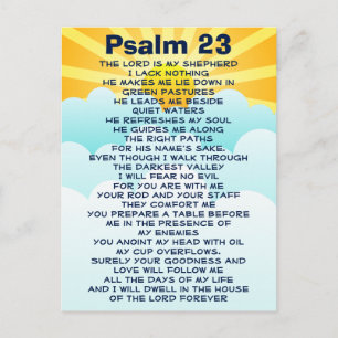 Psalm 23 Postkarte