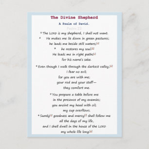 Psalm 23 postkarte