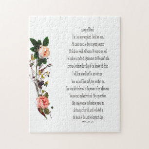 Psalm 23, Rose Blume, Herausforderung Puzzle
