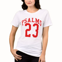 Psalm 23 Rote Varsity-Nummernt-Shirt
