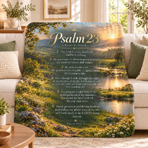 Psalm 23 Schriftlandschaft christliche Heimdekorat Sherpadecke