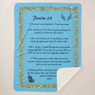Psalm 23 Sherpa Blanket Sherpadecke