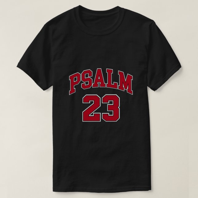 Psalm 23 Shirt Retro Sneakerhead Christlich Bibel  (Design vorne)