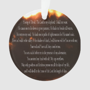 Psalm 23, Song für David, Fire Sky, Ornament