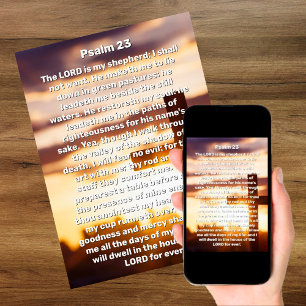 Psalm 23 Sonnenkreuz Feier des Lebens Beerdigung Einladung