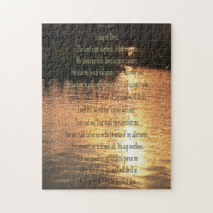 Psalm 23, Sonnenuntergang auf stillem Wasser 252 S Puzzle