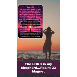 Psalm 23 Sonnenuntergang Magnet