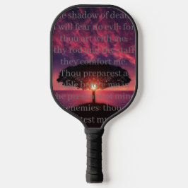 Psalm 23 Sunset Tree Christlich Pickleball Schläger