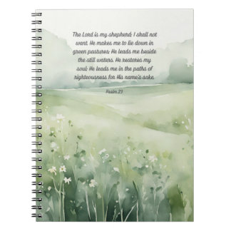 Psalm 23 The Lord is My Shepherd Journal Notebook Notizblock