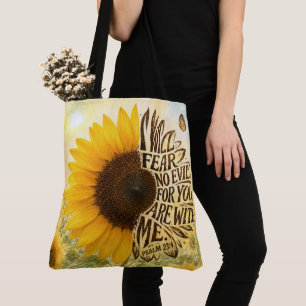 Psalm 23 Vers 4 in Sonnenblume
