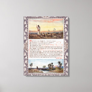 Psalm 23 Vintage Leinwanddruck