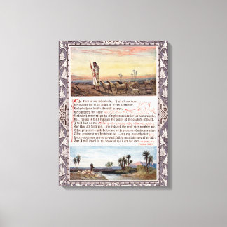 Psalm 23 Vintage Leinwanddruck