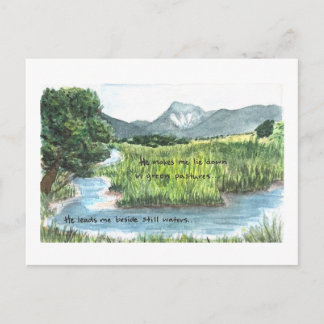 Psalm 23 visuelle Postkarte