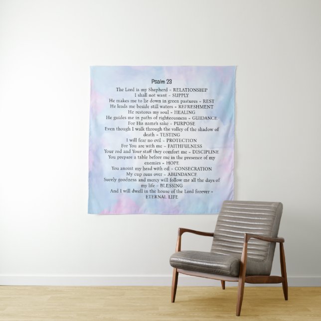 Psalm 23 wandteppich (Beispiel)