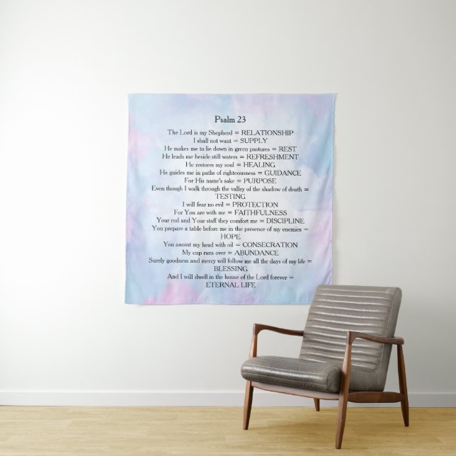 Psalm 23 wandteppich (Beispiel)