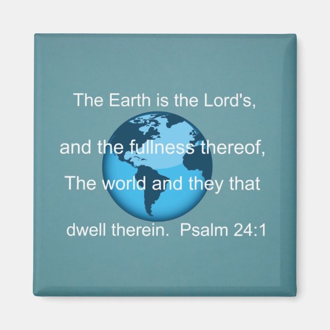 Psalm 24:1 magnet (Vorne)