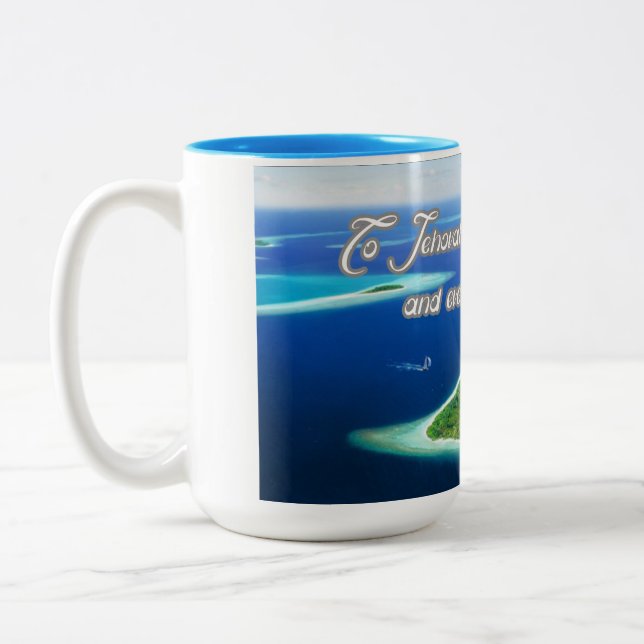 Psalm 24 zweifarbige tasse (Links)
