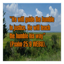 Psalm 25:9 WEBU