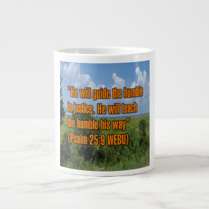 Psalm 25:9 WEBU-Tasse Jumbo-Tasse