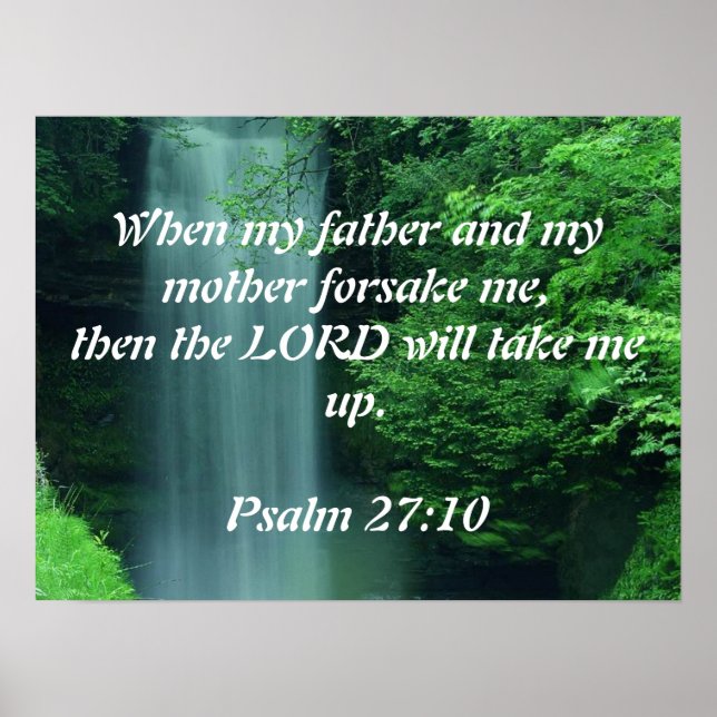 Psalm 27:10 poster (Vorne)