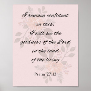 Psalm 27:13, Bibelverse Poster