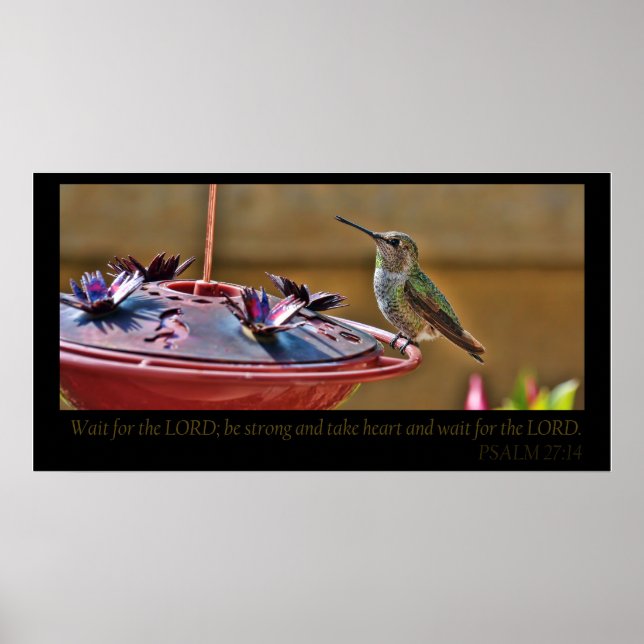 PSALM 27:14 Poster (Vorne)