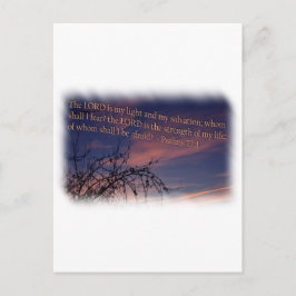 Psalm 27:1 am Morgengrauen Postkarte