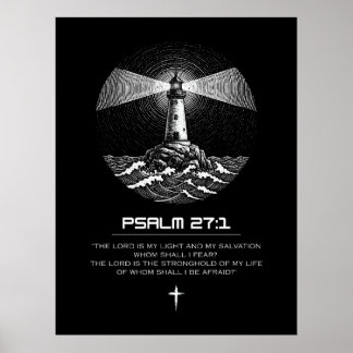 Psalm 27:1 Bibelvers | Leuchtturm Christlich Poster