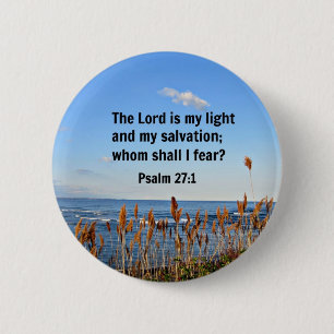 Psalm-27:1 Button