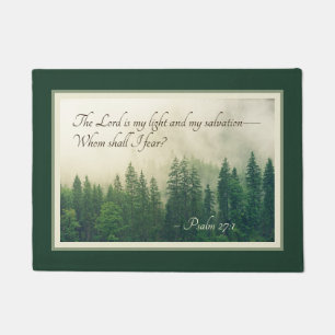 Psalm 27:1 Der Herr ist mein Licht und meine Erret Fußmatte