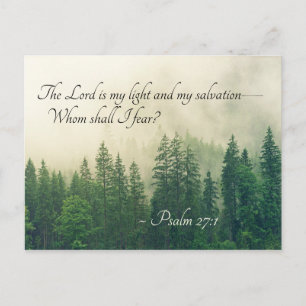 Psalm 27:1 Der Herr ist mein Licht und meine Erret Postkarte
