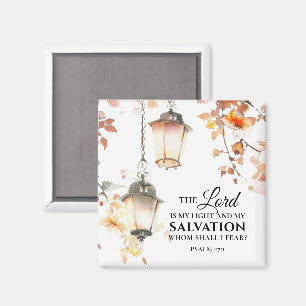 Psalm 27:1 Der Herr ist meine Light & Salvation Bi Magnet