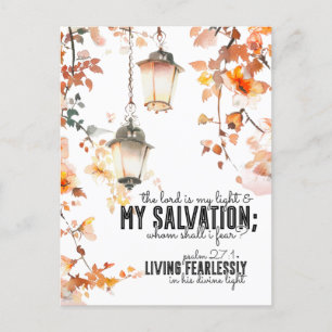 Psalm 27:1 Der Herr ist meine Light & Salvation Bi Postkarte